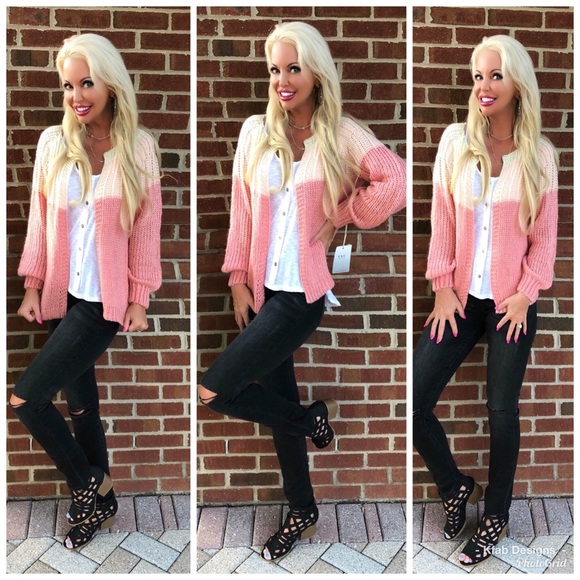 LAST 1! Color Block Oversized Open Super Soft Cardigan! - Picture 3 of 3